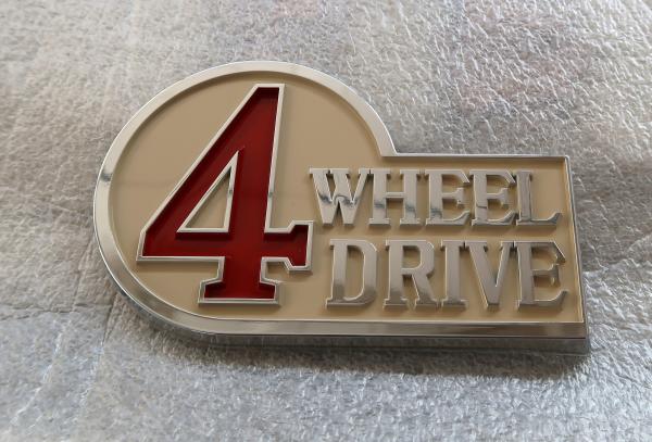 Emblem rear 4 Wheel Drive
